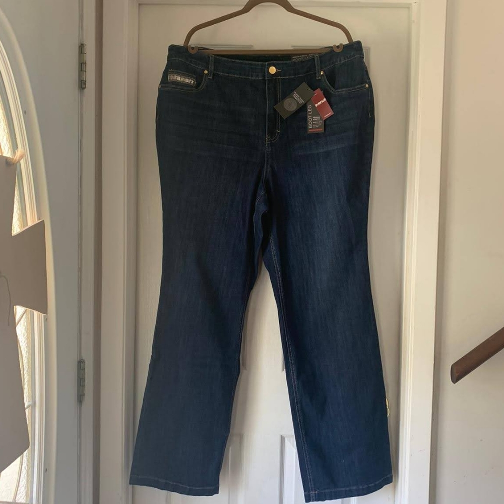 Avenue dark wash bootcut jeans